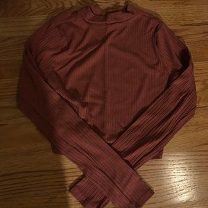 F21 MOCK NECK LONG SLEEVE